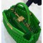 Fendi Leather Peekaboo Iconic Mini Interlace Bag Green 2020