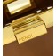 Fendi Leather Peekaboo Iconic Mini Interlace Bag Brown 2020