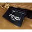 Fendi Leather Peekaboo Iconic Mini Interlace Bag Apricot 2020