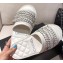 Chanel Chain and Pearl Mules Slipper Sandals White 2020