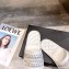 Chanel Chain and Pearl Mules Slipper Sandals White 2020