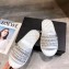 Chanel Chain and Pearl Mules Slipper Sandals White 2020