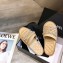 Chanel Chain and Pearl Mules Slipper Sandals Beige 2020