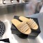 Chanel Chain and Pearl Mules Slipper Sandals Beige 2020
