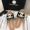 Chanel CC Logo Mules Slipper Sandals Black Runway 2020
