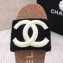 Chanel CC Logo Mules Slipper Sandals Black Runway 2020