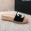 Chanel CC Logo Mules Slipper Sandals Black Runway 2020