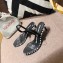 Alexander Wang Nova Crystal PVC Heel Sandals Black 2020