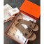 Hermes Lisboa Slipper Sandals Camel