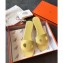 Hermes Lisboa Slipper Sandals Yellow