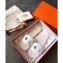 Hermes Lisboa Slipper Sandals White