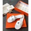Hermes Lisboa Slipper Sandals White