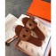 Hermes Lisboa Slipper Sandals Brown