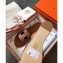 Hermes Lisboa Slipper Sandals Brown