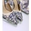 Dior Heel 9.5cm J'Adior Slingback Pumps Toile de Jouy Embroidered Blue 2020