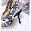 Dior Heel 9.5cm J'Adior Slingback Pumps Toile de Jouy Embroidered Blue 2020