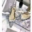 Dior J'Adior Slingback Ballet Flats Toile de Jouy Embroidered Blue 2020