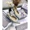 Dior J'Adior Slingback Ballet Flats Toile de Jouy Embroidered Gray 2020
