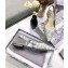Dior J'Adior Slingback Ballet Flats Toile de Jouy Embroidered Gray 2020