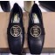 Burberry Monogram Motif Leather Loafers Black 2020