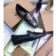 Burberry Monogram Motif Leather Loafers Black 2020