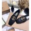 Burberry Monogram Motif Leather Loafers Black 2020