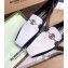 Burberry Monogram Motif Leather Loafers White/Black 2020
