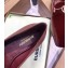 Burberry Monogram Motif Leather Loafers Suede Burgundy 2020