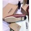 Burberry Monogram Motif Leather Loafers Suede Burgundy 2020