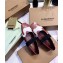 Burberry Logo Detail Leather Flats White/Red 2020