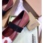 Burberry Logo Detail Leather Flats White/Red 2020