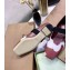 Burberry Logo Detail Leather Flats White/Red 2020