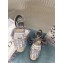 Dior Granville Oblique Embroidered Cotton Lace-up Espadrilles Sandals Gray 2020