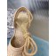 Dior Granville Oblique Embroidered Cotton Lace-up Espadrilles Sandals Nude 2020