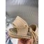 Dior Granville Oblique Embroidered Cotton Lace-up Espadrilles Sandals Nude 2020