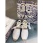 Dior Granville Oblique Embroidered Cotton Lace-up Espadrilles Sandals White 2020