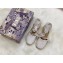 Dior Granville Embroidered Cotton Wedge Lace-up Espadrilles White 2020