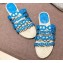 Hermes Ancone Espadrilles Slipper Sandals Blue 2020