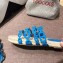 Hermes Ancone Espadrilles Slipper Sandals Blue 2020