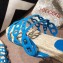 Hermes Ancone Espadrilles Slipper Sandals Blue 2020