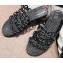 Hermes Ancone Espadrilles Slipper Sandals Black 2020