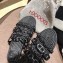 Hermes Ancone Espadrilles Slipper Sandals Black 2020
