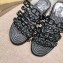 Hermes Ancone Espadrilles Slipper Sandals Black 2020