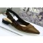Dior J'Adior Slingback Ballet Flats Camouflage Embroidered Khaki 2020