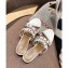 Hermes Heel 5cm Ajaccio Sandals Studs White 2020