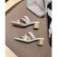 Hermes Heel 5cm Ajaccio Sandals Studs White 2020