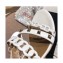 Hermes Heel 5cm Ajaccio Sandals Studs White 2020
