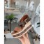 Louis Vuitton Heel 10cm Platform 6cm Boundary Wedge Sandals Brown 2020
