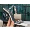 Balmain Transparent PVC Heel 9.5cm Naomi Sandals White/Black 2020