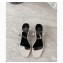 Balmain Transparent PVC Heel 9.5cm Naomi Sandals White/Black 2020